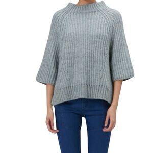 b+ab Wool Alpaca Blend Cropped Sweater Size XS